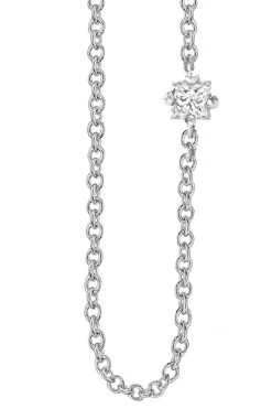 Sloan Studio WHITE SAPPHIRE FLOATING NECKLACE BY SLOAN Accessories