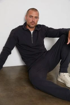 Velvet By Graham & Spencer HANK HALF ZIP PULLOVER