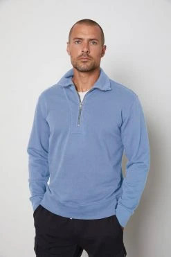 Velvet By Graham & Spencer HANK HALF ZIP PULLOVER 14 Velvet By Graham & Spencer HANK HALF ZIP PULLOVER