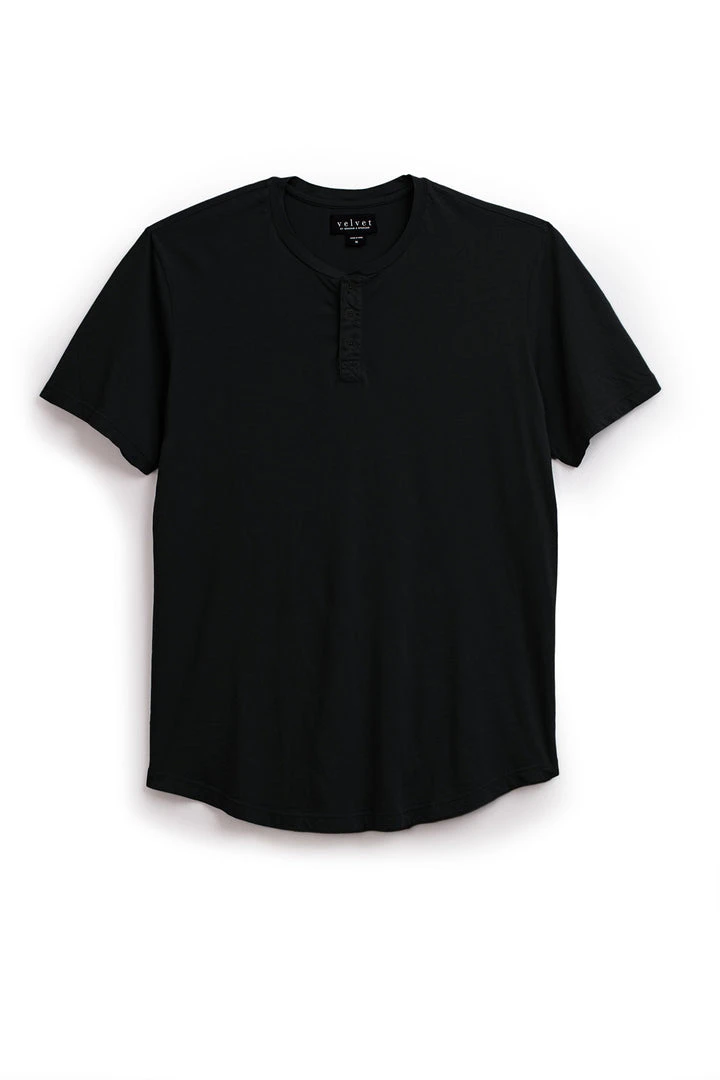 Velvet By Graham & Spencer FULTON SHORT SLEEVE HENLEY Mens 12 Velvet By Graham & Spencer FULTON SHORT SLEEVE HENLEY Mens
