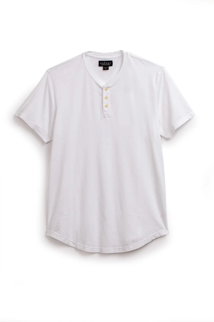 Velvet By Graham & Spencer FULTON SHORT SLEEVE HENLEY Mens 7 Velvet By Graham & Spencer FULTON SHORT SLEEVE HENLEY Mens
