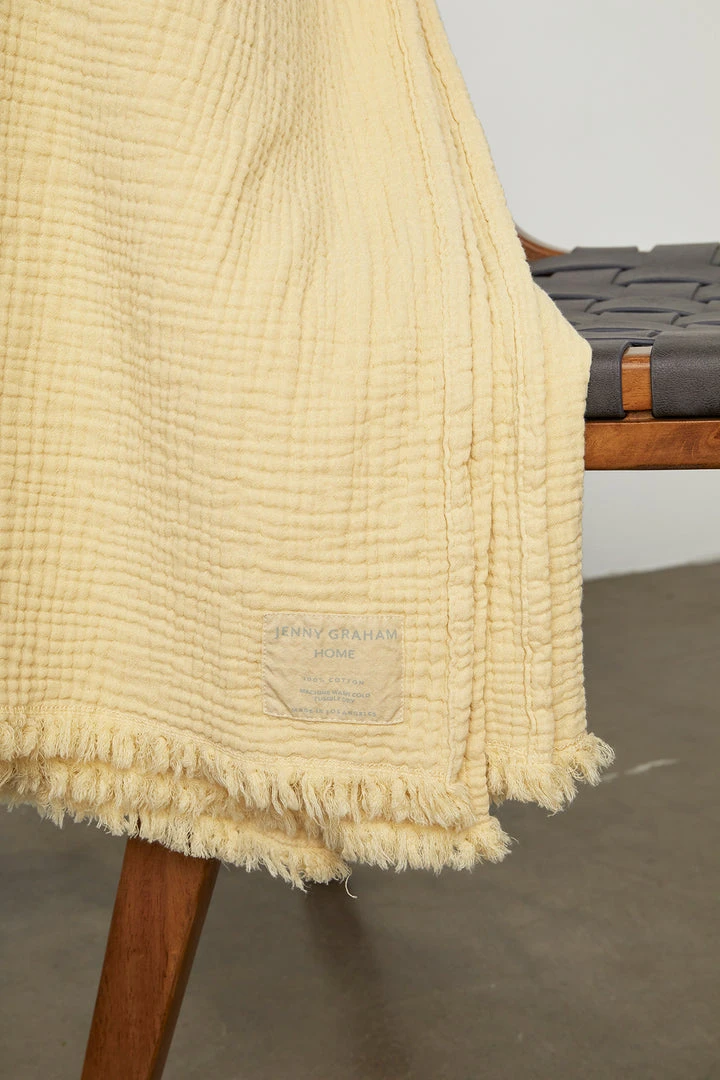Jenny Graham Home COTTON GAUZE THROW 13 Jenny Graham Home COTTON GAUZE THROW