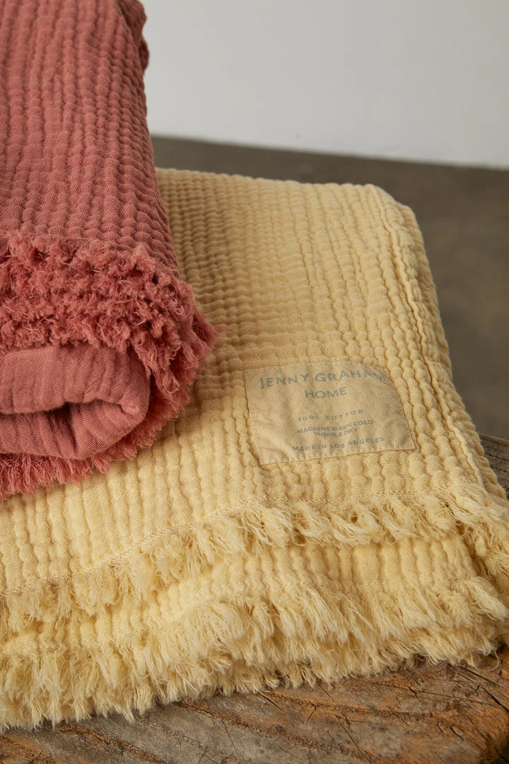 Jenny Graham Home COTTON GAUZE THROW 15 Jenny Graham Home COTTON GAUZE THROW