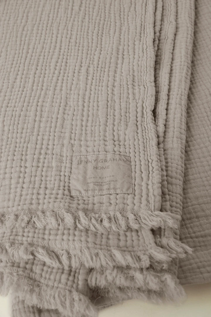 Jenny Graham Home COTTON GAUZE THROW 11 Jenny Graham Home COTTON GAUZE THROW