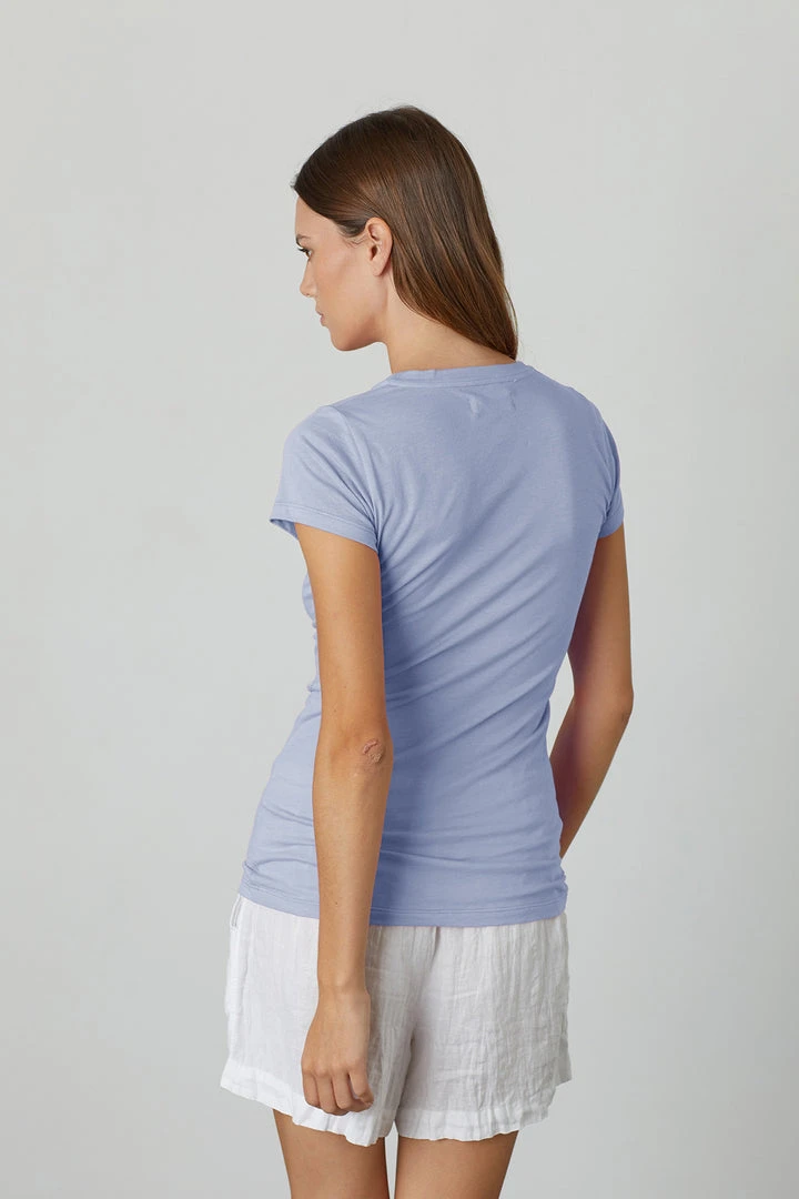 Velvet By Graham & Spencer Womens JEMMA GAUZY WHISPER FITTED CREW NECK TEE 23 Velvet By Graham & Spencer Womens JEMMA GAUZY WHISPER FITTED CREW NECK TEE