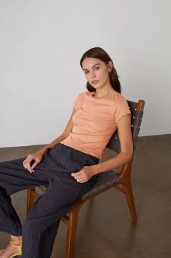 Velvet By Graham & Spencer Womens LOLA LINEN PANT 111 Velvet By Graham & Spencer Womens LOLA LINEN PANT