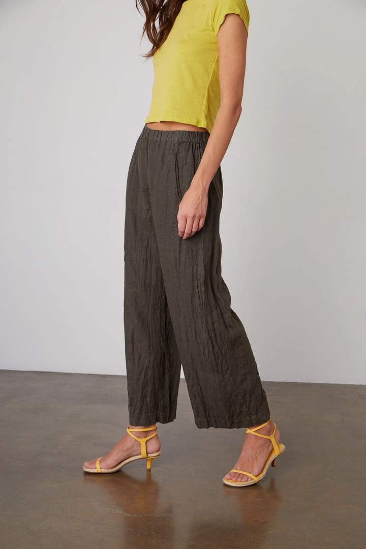 Velvet By Graham & Spencer Womens LOLA LINEN PANT 7 Velvet By Graham & Spencer Womens LOLA LINEN PANT