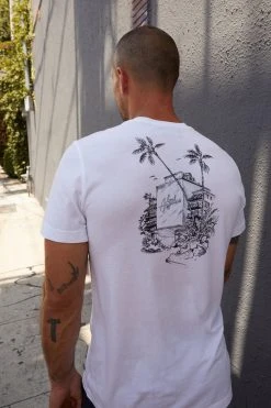 Velvet By Graham & Spencer ANGELO CREW NECK GRAPHIC TEE Mens