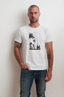 Velvet By Graham & Spencer FLYNN SURF GRAPHIC TEE Mens