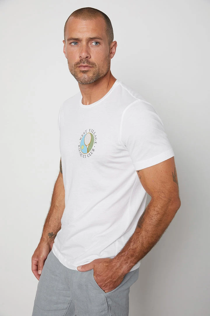 Velvet By Graham & Spencer PARK CREW NECK GRAPHIC TEE Mens 5 Velvet By Graham & Spencer PARK CREW NECK GRAPHIC TEE Mens