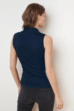 Velvet By Graham & Spencer ADELISE GAUZY WHISPER FITTED WRAP TANK Womens
