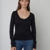 Velvet By Graham & Spencer DENISE SCOOP NECK TEE Womens 2 Velvet By Graham & Spencer DENISE SCOOP NECK TEE Womens