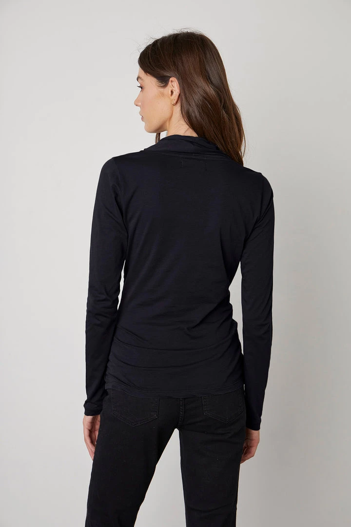 Velvet By Graham & Spencer MERI WRAP FRONT FITTED TOP Womens 15 Velvet By Graham & Spencer MERI WRAP FRONT FITTED TOP Womens