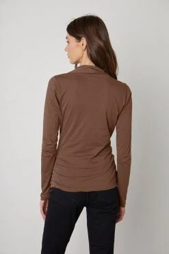 Velvet By Graham & Spencer MERI WRAP FRONT FITTED TOP 15 Velvet By Graham & Spencer MERI WRAP FRONT FITTED TOP