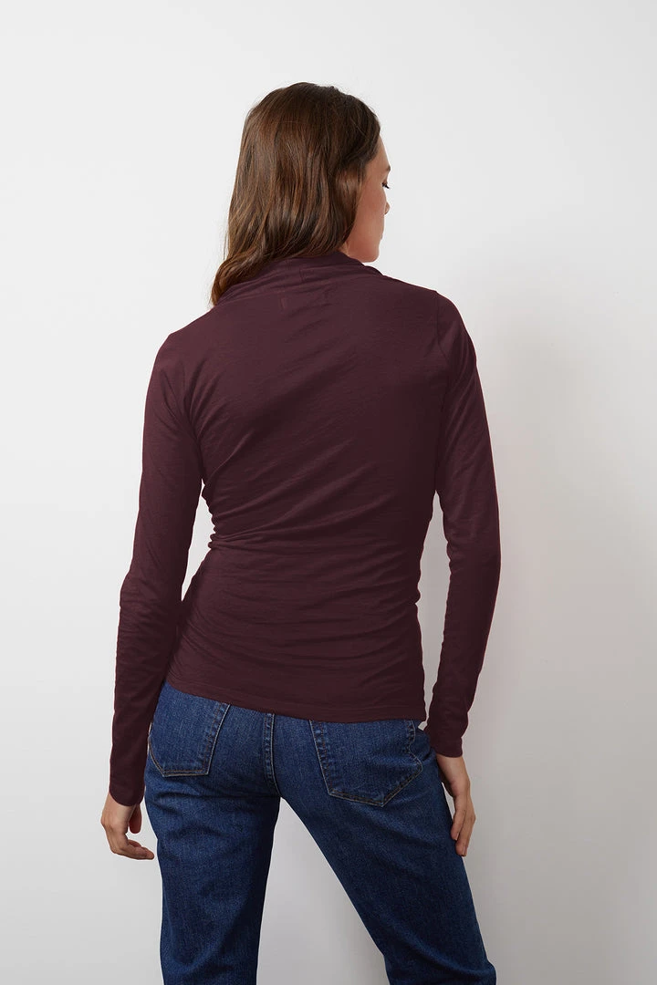 Velvet By Graham & Spencer MERI WRAP FRONT FITTED TOP Womens 32 Velvet By Graham & Spencer MERI WRAP FRONT FITTED TOP Womens