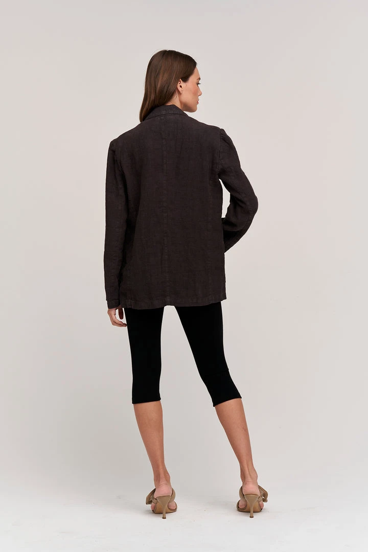 Velvet By Graham & Spencer Womens CASSIE HEAVY LINEN BLAZER 10 Velvet By Graham & Spencer Womens CASSIE HEAVY LINEN BLAZER