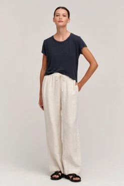 Velvet By Graham & Spencer GWYNETH HEAVY LINEN PANT