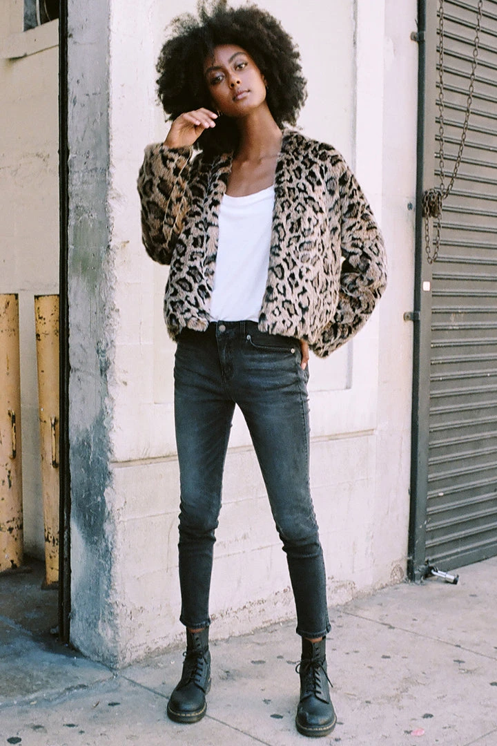 Velvet By Graham & Spencer Womens ANNE LUX FAUX FUR JACKET 10 Velvet By Graham & Spencer Womens ANNE LUX FAUX FUR JACKET