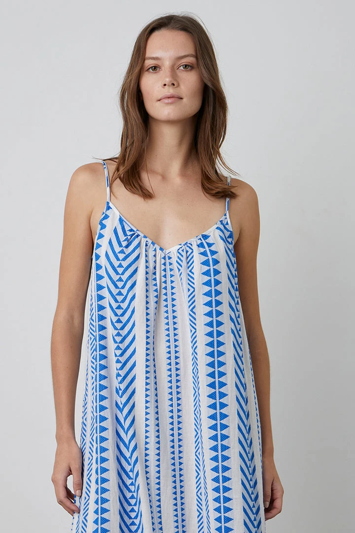 Velvet By Graham & Spencer DINAE JACQUARD MAXI DRESS Womens 4 Velvet By Graham & Spencer DINAE JACQUARD MAXI DRESS Womens