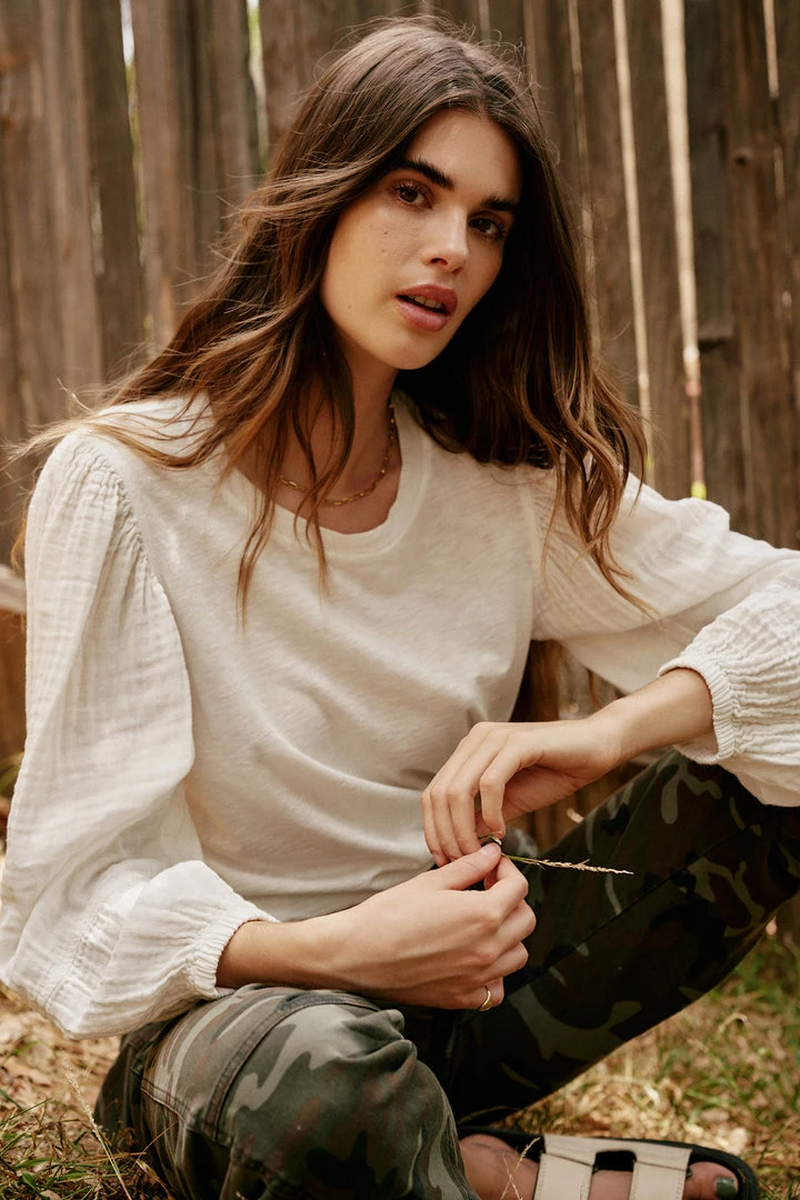 Velvet By Graham & Spencer JAYLA PUFF SLEEVE TOP 3 Velvet By Graham & Spencer JAYLA PUFF SLEEVE TOP