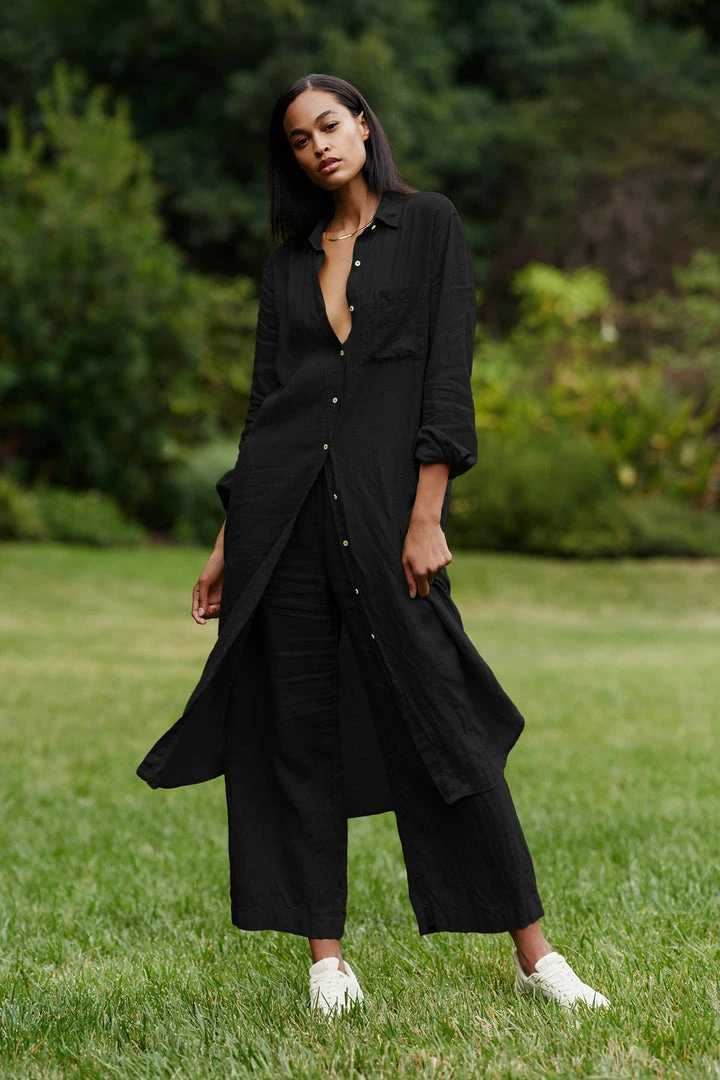 Velvet By Graham & Spencer Womens JORA LINEN BUTTON-UP DRESS 35 Velvet By Graham & Spencer Womens JORA LINEN BUTTON-UP DRESS