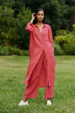 Velvet By Graham & Spencer Womens JORA LINEN BUTTON-UP DRESS 53 Velvet By Graham & Spencer Womens JORA LINEN BUTTON-UP DRESS