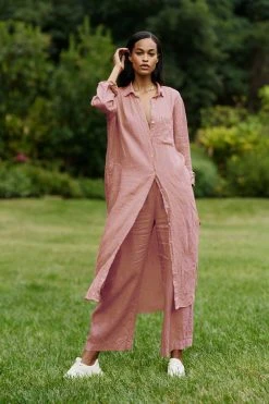 Velvet By Graham & Spencer Womens JORA LINEN BUTTON-UP DRESS 57 Velvet By Graham & Spencer Womens JORA LINEN BUTTON-UP DRESS