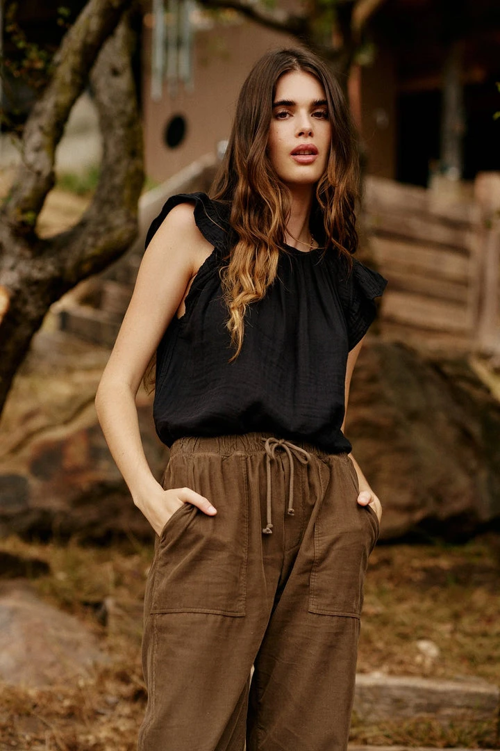 Velvet By Graham & Spencer KAIA COTTON GAUZE BLOUSE 13 Velvet By Graham & Spencer KAIA COTTON GAUZE BLOUSE