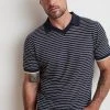 Velvet By Graham & Spencer LEON STRIPED POLO Mens 1 Velvet By Graham & Spencer LEON STRIPED POLO Mens