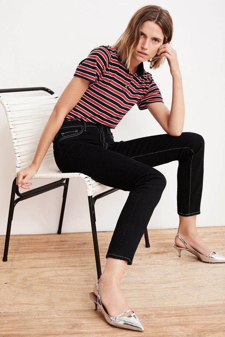 Velvet By Graham & Spencer Womens KAIA MID RISE CONTRAST STITCHING CROP JEAN 8 Velvet By Graham & Spencer Womens KAIA MID RISE CONTRAST STITCHING CROP JEAN