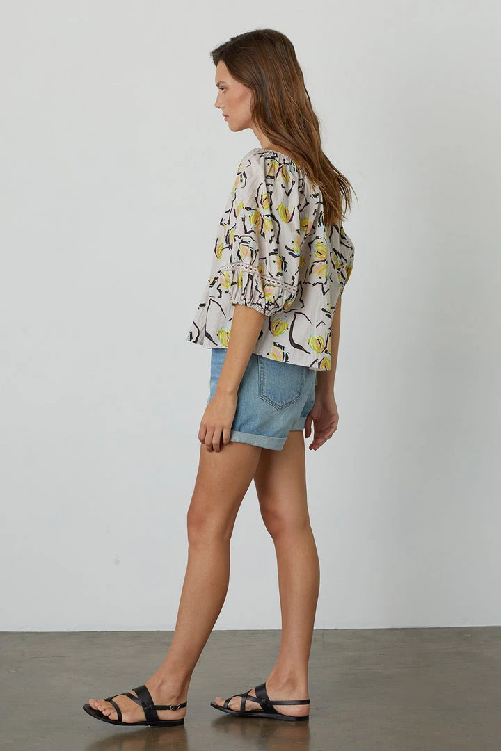 Velvet By Graham & Spencer Womens ZOEY PRINTED BOHO TOP 5 Velvet By Graham & Spencer Womens ZOEY PRINTED BOHO TOP