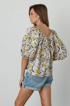 Velvet By Graham & Spencer Womens ZOEY PRINTED BOHO TOP 12 Velvet By Graham & Spencer Womens ZOEY PRINTED BOHO TOP