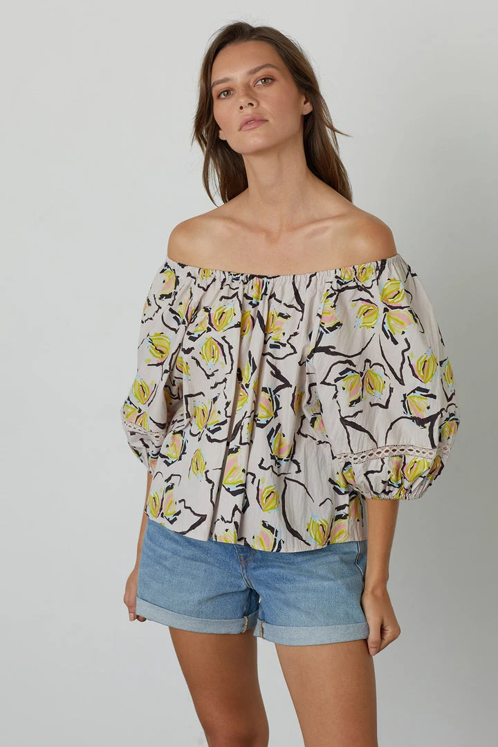 Velvet By Graham & Spencer Womens ZOEY PRINTED BOHO TOP 3 Velvet By Graham & Spencer Womens ZOEY PRINTED BOHO TOP