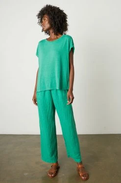 Velvet By Graham & Spencer Womens LOLA LINEN PANT 79 Velvet By Graham & Spencer Womens LOLA LINEN PANT