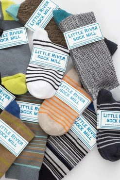 Accessories TEXTURED HERRINGBONE CREW SOCK BY LITTLE RIVER SOCK MILL 54 Accessories TEXTURED HERRINGBONE CREW SOCK BY LITTLE RIVER SOCK MILL