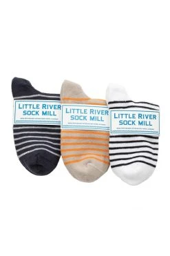 Velvet By Graham & Spencer STRIPED BOOTIE SOCK BY LITTLE RIVER SOCK MILL Accessories