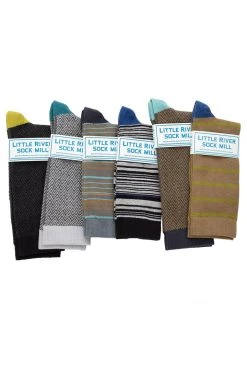 CLUB STRIPE CREW SOCK BY LITTLE RIVER SOCK MILL 15 CLUB STRIPE CREW SOCK BY LITTLE RIVER SOCK MILL