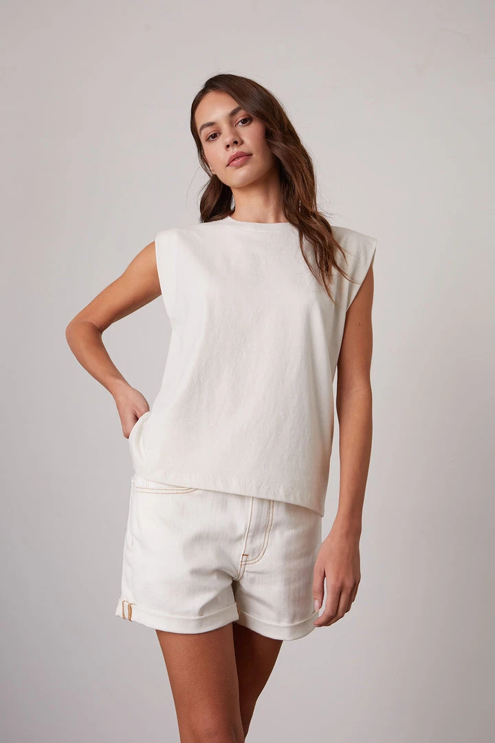 Velvet By Graham & Spencer Womens TRISTA MUSCLE TEE 3 Velvet By Graham & Spencer Womens TRISTA MUSCLE TEE