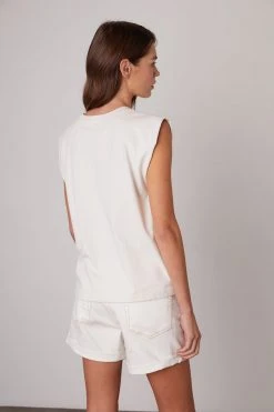 Velvet By Graham & Spencer Womens TRISTA MUSCLE TEE 9 Velvet By Graham & Spencer Womens TRISTA MUSCLE TEE