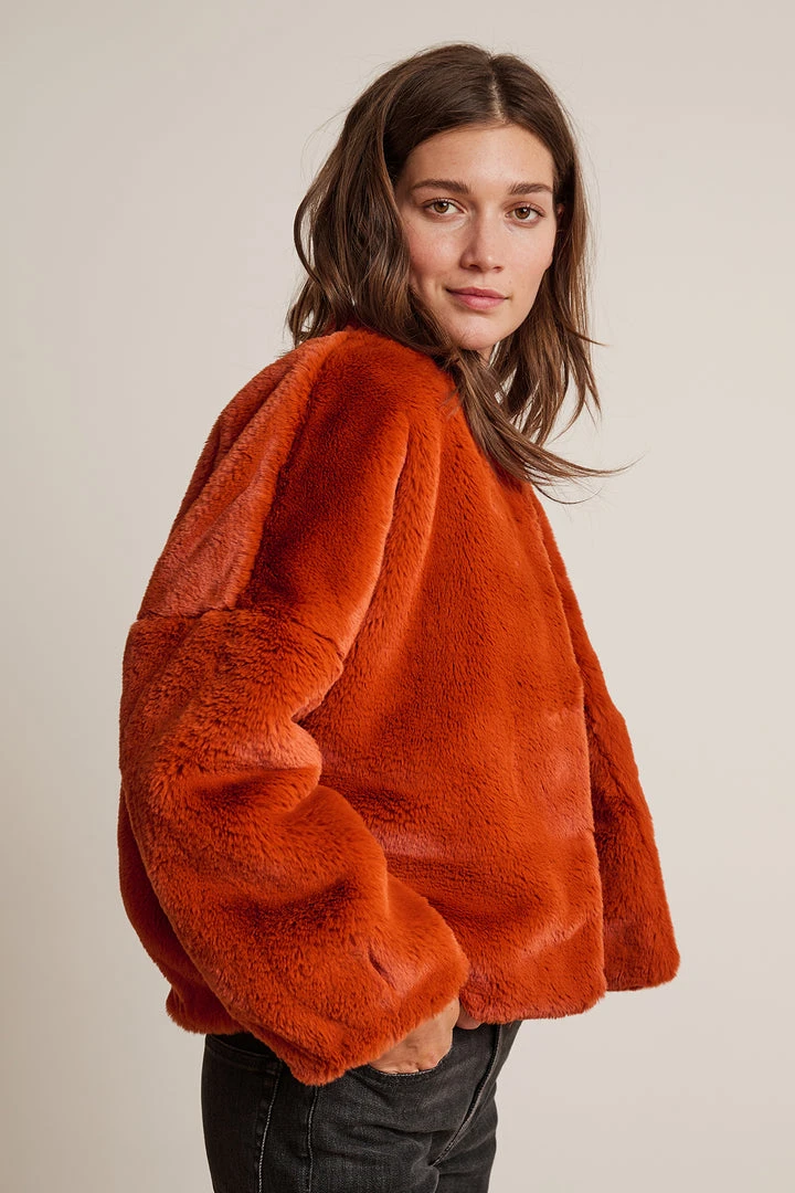 Velvet By Graham & Spencer Womens ANNE LUX FAUX FUR JACKET 5 Velvet By Graham & Spencer Womens ANNE LUX FAUX FUR JACKET