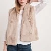 Velvet By Graham & Spencer CHELLE FAUX LUX FUR OPEN VEST 2 Velvet By Graham & Spencer CHELLE FAUX LUX FUR OPEN VEST