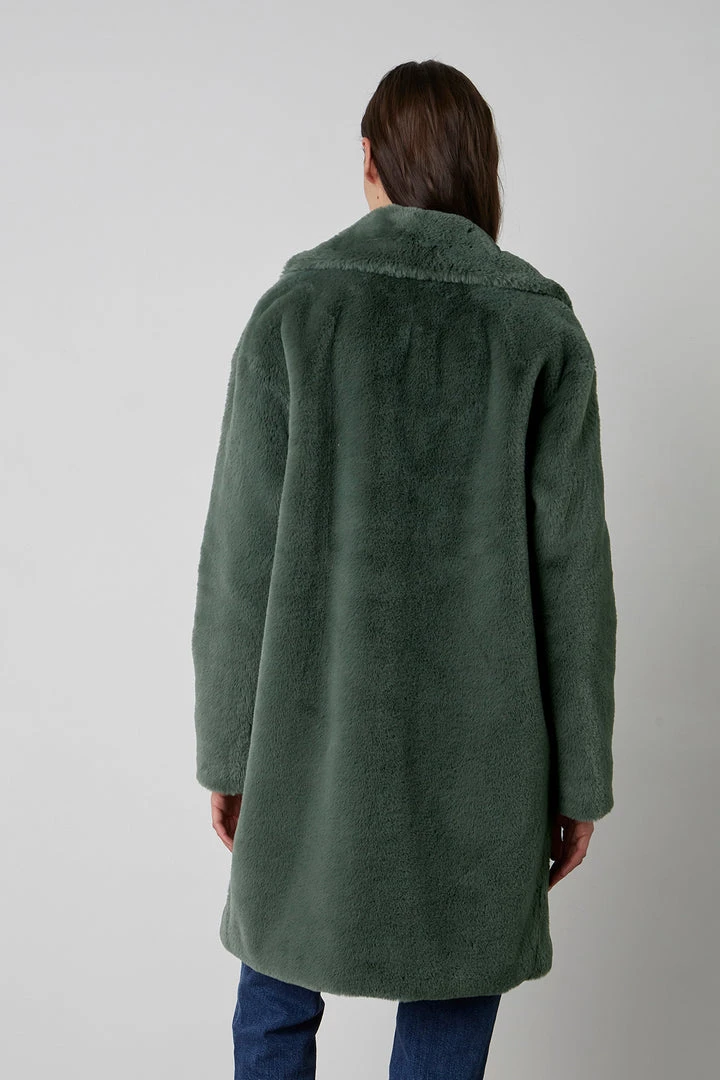 Velvet By Graham & Spencer Womens EVALYN LUX FAUX FUR COAT 10 Velvet By Graham & Spencer Womens EVALYN LUX FAUX FUR COAT