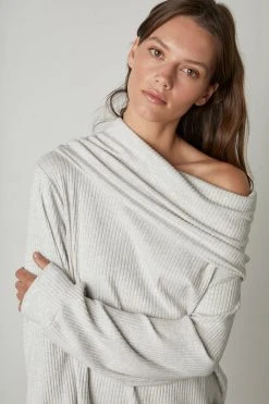 Velvet By Graham & Spencer RUTH COWL NECK TOP