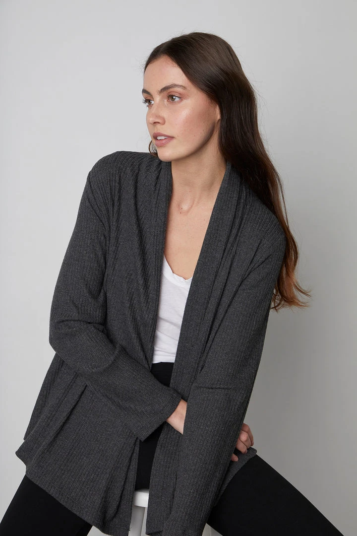 Velvet By Graham & Spencer Womens YASMIN OPEN FRONT CARDIGAN 8 Velvet By Graham & Spencer Womens YASMIN OPEN FRONT CARDIGAN