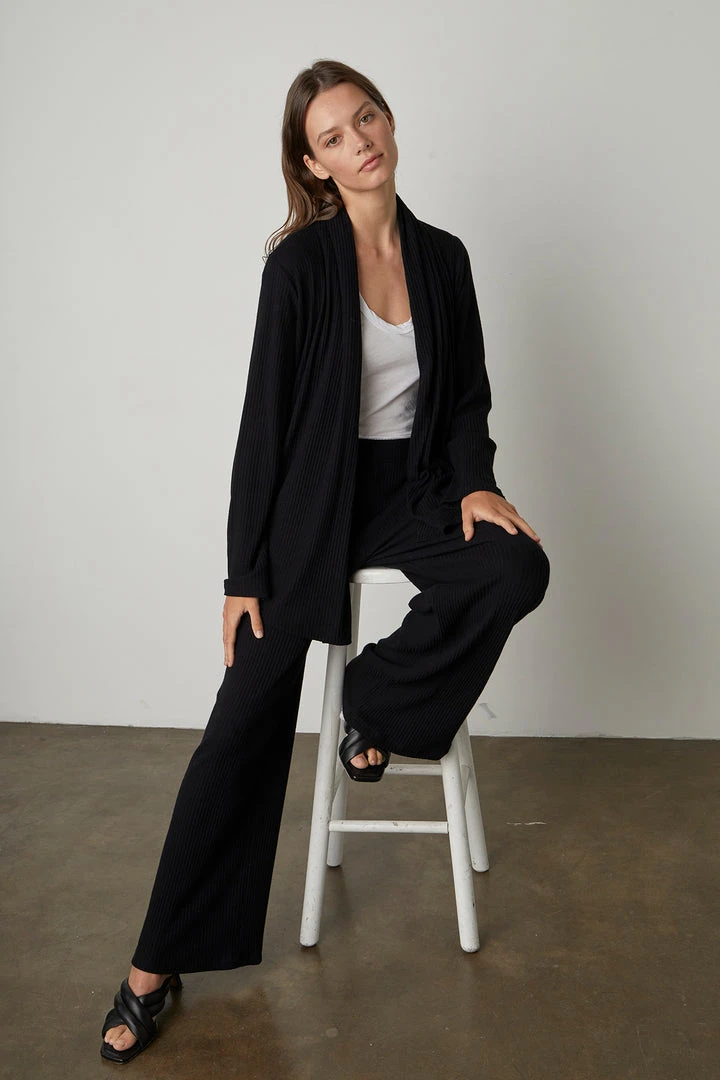 Velvet By Graham & Spencer Womens YASMIN OPEN FRONT CARDIGAN 5 Velvet By Graham & Spencer Womens YASMIN OPEN FRONT CARDIGAN