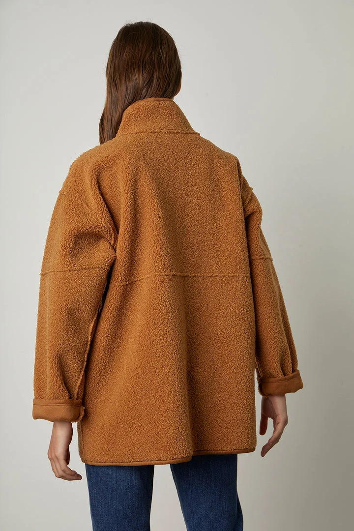 Velvet By Graham & Spencer Womens ALBANY REVERSIBLE LUX SHERPA COAT 39 Velvet By Graham & Spencer Womens ALBANY REVERSIBLE LUX SHERPA COAT