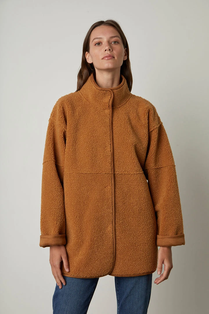 Velvet By Graham & Spencer Womens ALBANY REVERSIBLE LUX SHERPA COAT 37 Velvet By Graham & Spencer Womens ALBANY REVERSIBLE LUX SHERPA COAT