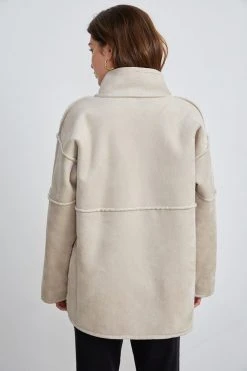 Velvet By Graham & Spencer ALBANY REVERSIBLE LUX SHERPA COAT
