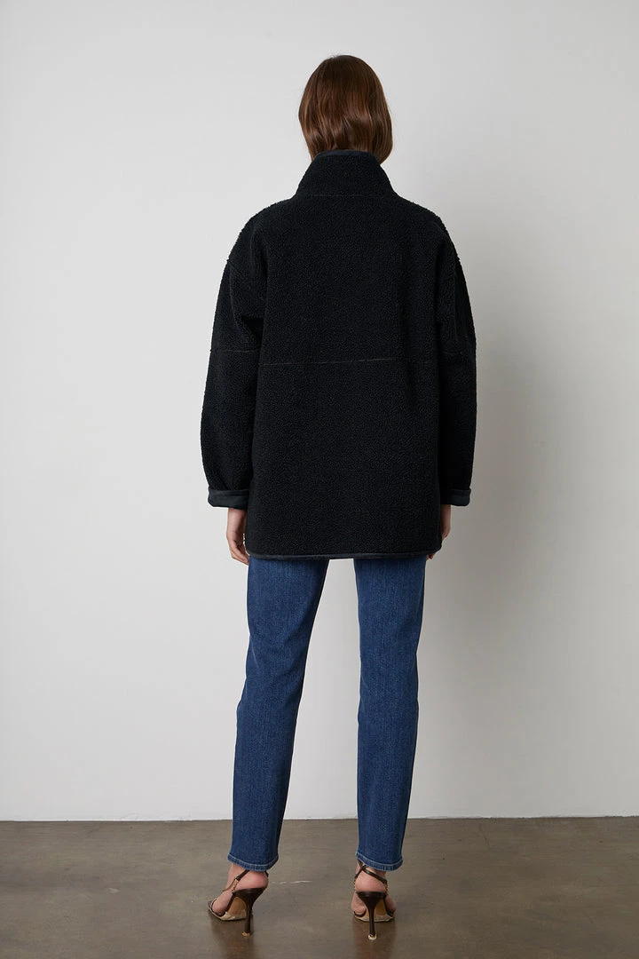 Velvet By Graham & Spencer Womens ALBANY REVERSIBLE LUX SHERPA COAT 7 Velvet By Graham & Spencer Womens ALBANY REVERSIBLE LUX SHERPA COAT