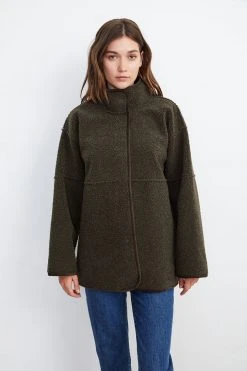 Velvet By Graham & Spencer ALBANY REVERSIBLE LUX SHERPA COAT